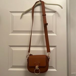 Brown leather purse